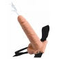 StrapOn 7.5inch Cu Ejaculare Hollow Natural