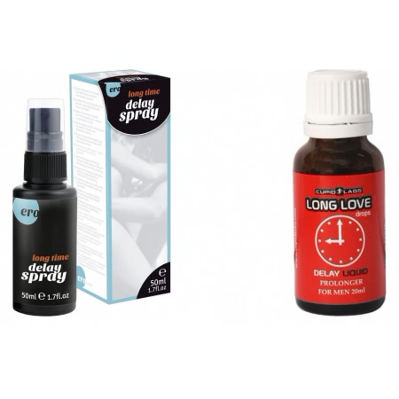 Pachet Spray HOT Delay 50 ml + Picaturi Ejaculare Precoce Long Love 20ml