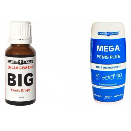 Pachet Picaturi Big Penis Drops 20ml Si Gel Marire Penis Mega Penis Plus 65ml
