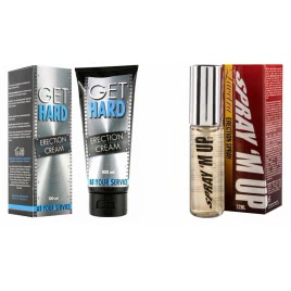 Pachet Crema Erectie Get Hard 100ml + Spray Erectie Spray M-Up 22ml pe xBazar