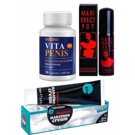 Pachet Maraton Viril: Kit 3-în-1 pentru Erecție Max