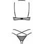 Set 3 Piese Obsessive Donarella Negru XS-S