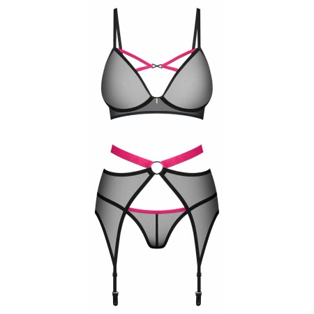 Set 3 Piese Obsessive Novenes Negru XS-S