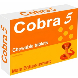 Pastile Masticabile Cobra pentru Erecție 5 Bucăți