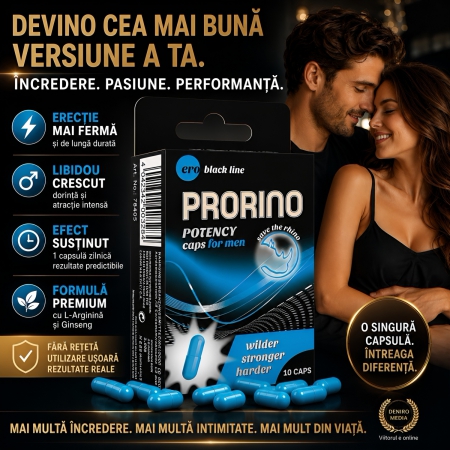 Pastile Potență Prorino 10capsule cu L-arginina
