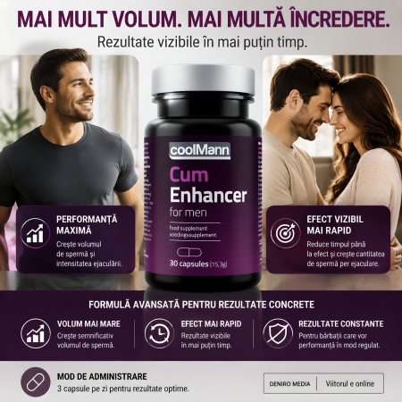 Pastile Cum Enhancer pentru Volum Spermă 30 capsule