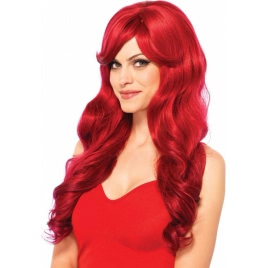 Peruca Leg Avenue Long Wavy Wig Rosu pe xBazar