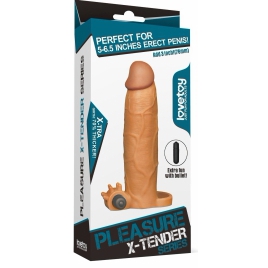 Prelungitor Penis cu Vibrații Pleasure X-Tender