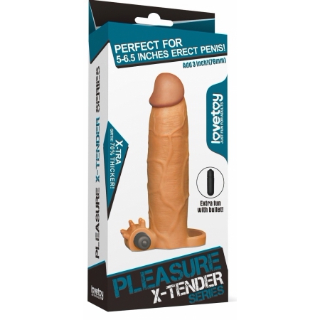 Prelungitor Penis cu Vibrații Pleasure X-Tender