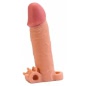 Prelungitor Penis Pleasure X-Tender Vibrating 2 Natural