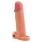 Prelungitor Penis Pleasure X-Tender Vibrating 2 Natural