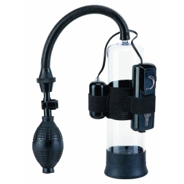 Pompă Penis Power Pump cu Vibrații pentru Mărire Negru