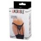 Portjartier Cu Dresuri Amorable Lovely Negru S-L