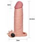 Prelungitor Penis Pleasure X-Tender Vibrating 1