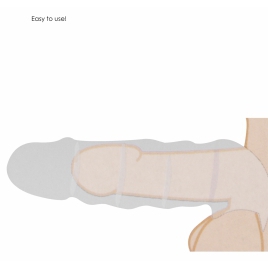 Prelungitor Penis Realist Rezistent la Apă 22 cm