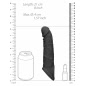 Prelungitor Penis Sleeve RealRock 21cm Negru