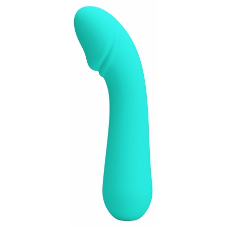 Pretty Love Cetus – Vibrator Punctul G 15 cm, 12 Moduri Albastru