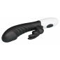 Pretty Love Naughty Bunny – Dublu Stimulator, 30 Moduri Negru