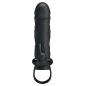 Prelungitor Pretty Love Penis Sleeve With Ball Strap Negru