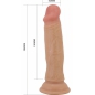 Pretty Love Quentin – Dildo Realist 18,4 cm, Piele Glisantă