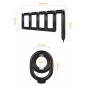 Pretty Love Rodrigo – Inel Erecție silicon, 6 Inele Negru