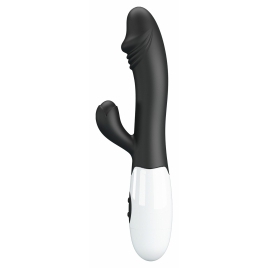 Pretty Love Snappy Black — Iepuraș Dual, 30 Moduri