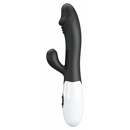 Pretty Love Snappy Black — Iepuraș Dual, 30 Moduri Negru