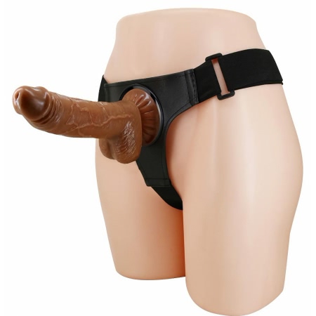 Pretty Love Michael – Ham Ajustabil cu Dildo Realist 20cm Maro