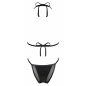 Costum Baie 2 Piese Obsessive Punta Negra Negru S