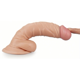 Dildo Realistic Real Extreme cu Ventuză și Testicule