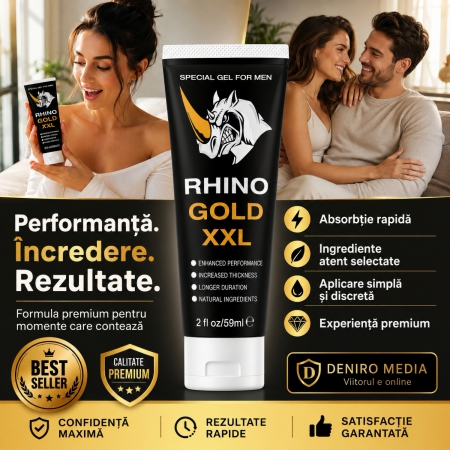 Gel Rhino Gold XXL pentru Mărirea Penisului 59 ml