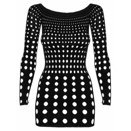 Rochie Obsessive Rocker Negru pe xBazar