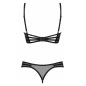 Set Obsessive Roxelia Decupat Negru XL-2XL