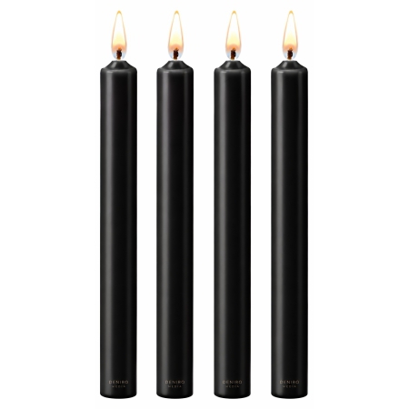 Set 4 Lumânări Negru