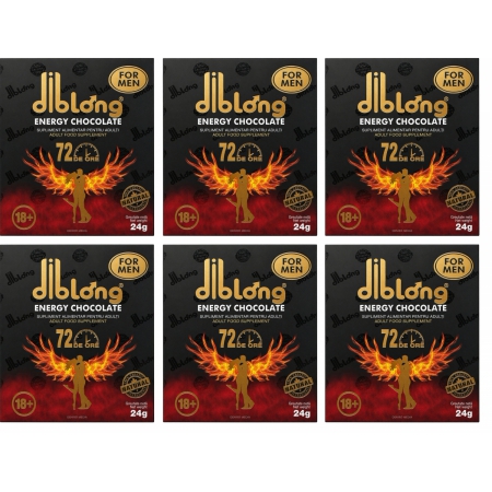 Set 6 x Ciocolată Afrodisiacă Pentru Bărbați Diblong 24g
