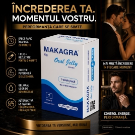 Set 7 Plicuri Stimulent Makagra Oral Jelly pentru Erecție