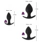 Set Anal Plug Black Velvets Trainer Negru