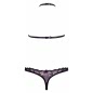 Set Barely Bare Dual Strap Panty Bralette Negru S-L