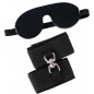Set Blindfold Handcuffs Negru