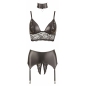 Set Cottelli Collection Adaline Negru XL
