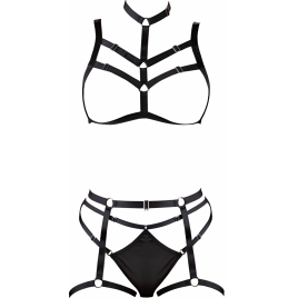 Set Lenjerie Bondage Cu Ham Decorativ Negru pe xBazar