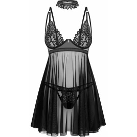 Babydoll Obsessive Donarella Negru pe xBazar