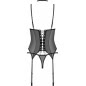 Set Corset Obsessive Donarella Negru XS-S