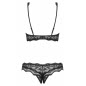 Set Decupat Obsessive Luvae Negru L-XL
