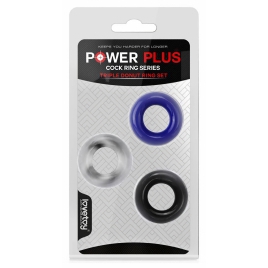 Set Inele Penis X-Basic Donut Rings pentru Erecție 3 buc