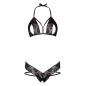 Set Leg Avenue Strappy Lace Negru XS-L