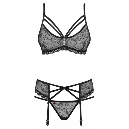 Set Lenjerie Intima Obsessive 818-SEG Negru S-M