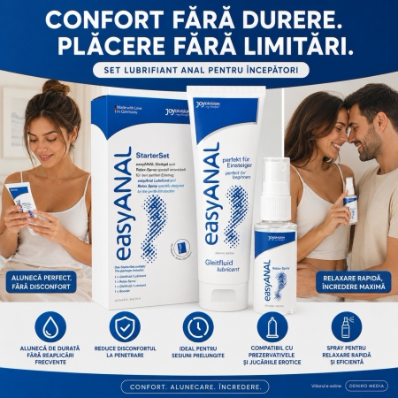 Set Lubrifiant și Spray Pentru Începători Anal Ușor