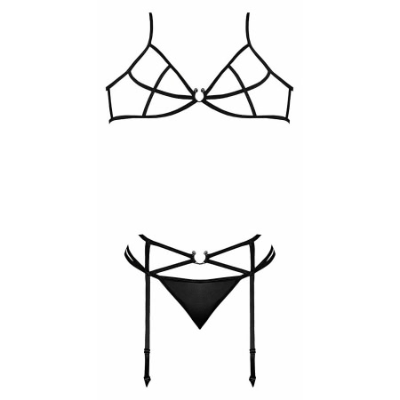 Set Magic Silk Beatrice Negru L-XL