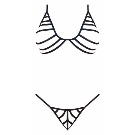 Set Magic Silk Camille Negru L-XL